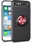 Apple iPhone Se 2020 Kılıf Yüzüklü Silikon Range - Siyah-Kırmızı 2