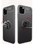 Apple iPhone 11 Pro Kılıf Yüzüklü Silikon Range - Siyah-Kırmızı 2