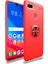 Oppo A5S Kılıf Yüzüklü Silikon Range - Kırmızı 1