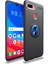 Oppo Ax7 Kılıf Yüzüklü Silikon Range - Siyah-Mavi 1