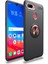 Oppo Ax7 Kılıf Yüzüklü Silikon Range - Siyah-Gold 1