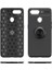 Oppo Ax7 Kılıf Yüzüklü Silikon Range - Siyah-Gold 5