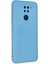 Xiaomi Redmi Note 9 Kılıf Lansman Içi Kadife Nano Silikon - Mavi 3