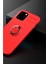 Apple iPhone 12 Kılıf Yüzüklü Silikon Range - Kırmızı 2
