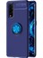 Oppo Find X2 Kılıf Yüzüklü Silikon Range - Mavi 1