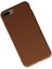 Apple iPhone 8 Plus Kılıf Lansman Içi Kadife Nano Silikon - Kahverengi 3