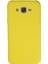 Samsung Galaxy J7 Kılıf Lansman Içi Kadife Nano Silikon - Sarı 1