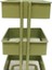 1/12 Mini 3 Katmanlı Depolama Raf Vitrin W / 4 Tekerlekler Dollhouse Mutfak Yeşil (Yurt Dışından) 4