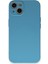Apple iPhone 13 Kılıf Lansman Içi Kadife Nano Silikon - Mavi 1