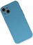 Apple iPhone 13 Kılıf Lansman Içi Kadife Nano Silikon - Mavi 3
