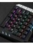 Mini Tek Elle Oyun Klavyesi RGB LED Arkadan Aydınlatmalı USB Kablolu Oyun 38 Anahtar Aksesuar (Yurt Dışından) 5