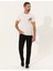 Erkek Ekru Slim Fit Bisiklet Yaka Tişört 50249690-VR019 4