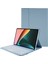 Xiaomi Pad İçin 5/5 Pro Yuvarlak Kapak Kablosuz Bluetooth Klavye + Stand Tasarım Pu Deri Tablet Kılıf - Mavi (Yurt Dışından) 1