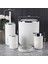 Lisbone Silver 5 Parça Banyo Aksesuar Seti - Beyaz 2