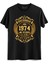 Vintage Gold Awesome Series December 1974 Siyah Tshirt 1