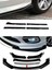 Fiat / Tofaş Tipo Flaplı Yan Marşpiyel Eki + 4 Parça Beyaz Ön Ek Piano Black Set 1