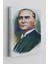 Atatürk Portre Tablosu Mustafa Kemal Atatürk Dikdörtgen Dekoratif Kanvas Tablo 3