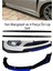Fiat Tempra 1990-2001 F30 Düz Yan Marşpiyel Eki + 4 Parça Mavi Ön Ek Piano Black Bodykit Set 1