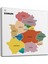 Çorum Ili ve Ilçeler Haritası Dekoratif Kanvas Tablo 1316 2