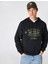 Kapşonlu Baskılı Sweatshirt Kazak 3