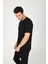 Erkek Bisiklet Yaka Basic Rahat Kalıp Pamuklu T-Shirt AC-Y38599LNS 2
