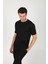 Erkek Bisiklet Yaka Basic Rahat Kalıp Pamuklu T-Shirt AC-Y38599LNS 4