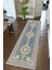 Yolluk Salon Halısı Gri Mavi Bej Bordo Kaymaz Kesme Yıkanabilir Ince Dijital Baskı Koridor Halısı 1