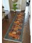Yolluk Kilim Desenli Otantik Lacivert Kaymaz Kesme Yıkanabilir Ince Dijital Baskı Koridor Halısı 1