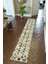 Yolluk Kilim Desenli Otantik Yeşil Kaymaz Kesme Yıkanabilir Ince Dijital Baskı Koridor Halısı 1