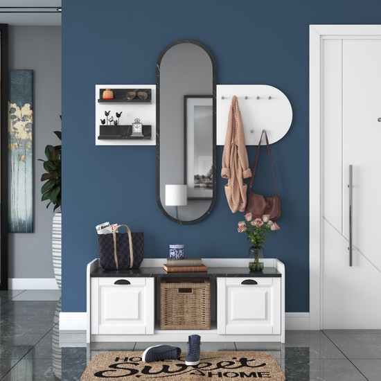Rani EE101 Aynalı Vestiyer Modern Portmanto Duvar Askısı Fiyatı Rani EE101 Aynalı Vestiyer Modern Portmanto Duvar Askısı Fiyatı