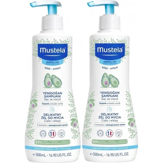 Mustela Gentle Cleansing Gel Bebek Şampuanı 2 Li Set