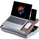 Vigo Wood Minderli Eğim Ayarlanabilir Laptop Sehpası 13" ve 15.6" Taşınabilir Notebook Tablet ve Telefon Bölmeli Masa