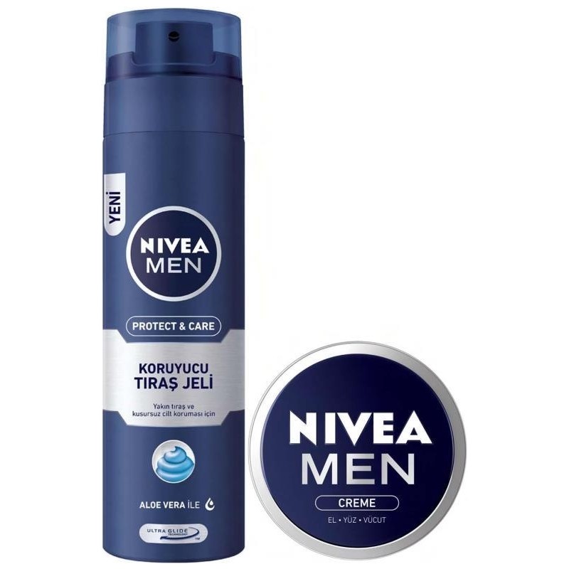 Nivea Tıraş Jeli 30 ml Aloe Vera ile Yüz ve Vücut için Koruyucu Özellikli