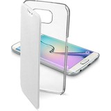 Cellular Line Cellular L. Galaxy S6 Edge Clear Book Kılıf - Beyaz CLEARBOOKGALS6EW