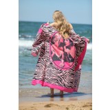 Elif Töngel Kimono Pembe Zebra Kadın  Baskılı Dijital Desen