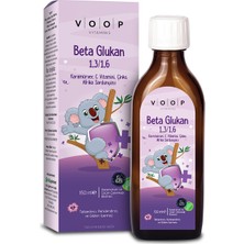 Voop Beta Glukan 1,3 1,6 Kara Mürver, C Vitamini, Çinko 150 ml Şurup