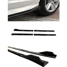 Sare Tuning Renault Megane 2 2002-2008 Flaplı Yan Marşpiyel Eki 8 Parça Piano Black