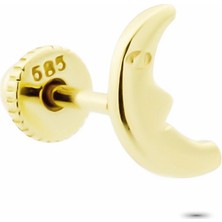 Glorria Altın Yarım Ay Helix Piercing