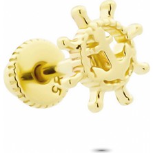 Glorria Altın Dümen Helix Piercing