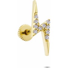 Glorria Altın Şimşek Helix Piercing