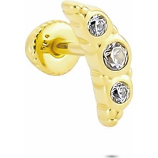 Glorria Altın Melek Kanadı Helix Piercing