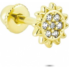Glorria Altın Güneş Helix Piercing