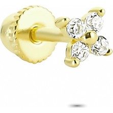 Glorria Altın Yonca Helix Piercing