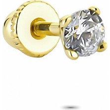 Glorria Altın Tektaş Helix Piercing