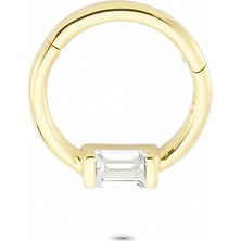 Glorria Altın Geometrik Halka Piercing