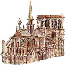 BDZ Mall 239 Adet Büyük Ahşap 3D Puzzle Notre Dame De Paris (Yurt Dışından)