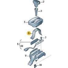 Gkl Vw Volkswagen Bora 1998-2005 Otomatik Vites Topuzu Kolu Alt Rayı Perdesi Plastiği 1J0713277