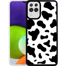 ZORE Galaxy A22 4g Kılıf Zore M-Fit Desenli Kılıf Cow No1