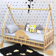 MiniWood Montessori Yatak Çocuk Karyola Nirvana Araba