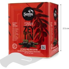 Şems Siyah Zeytin Yağlı Sele 291-320 Kalibre Iri Zeytin 10 kg